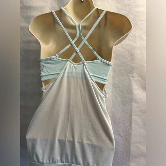 Athleta spaghetti strappy racerback tank top w/built in bra Sz-XXS. B9 - Picture 4 of 10